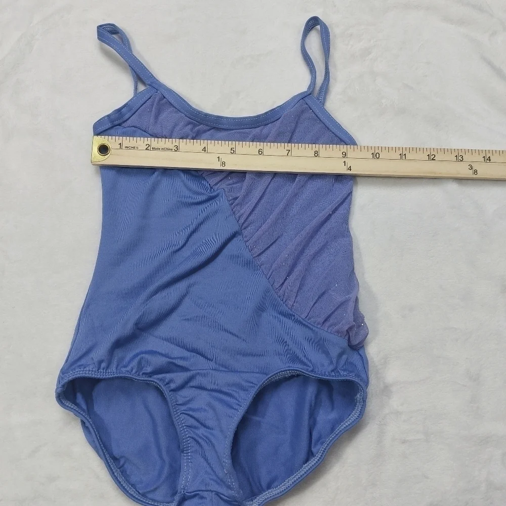 MOTIONWEAR GIRLS PURPLE/BLUE LEOTARD SIZE MEDIUM